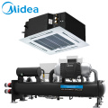 Midea 2-pipe 4-way cassette MKA-1500RA 22-240V 1500CFM Centrifugal fan industry ceiling air conditioner cassette